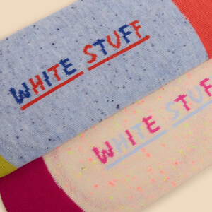 White Stuff Nep No Show Socks 2 Pack